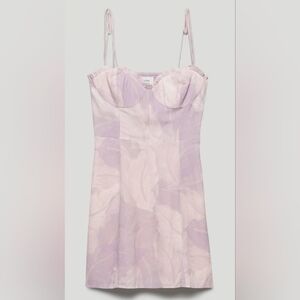 Wilfred Aritzia Fable Mini Dress | Size 0 / XS | Lavender | Resort